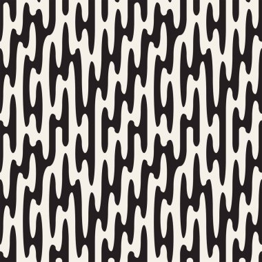 Vektör geometrik noktalar ile seamless modeli. Tek renkli rasgele hattı çizgileri. Yinelenen şık arka plan tasarım kontrast