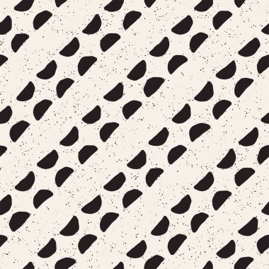 El ile Seamless Modeli hatları çizilmiş. Arka plan serbest fırça darbeleriyle. Siyah ve beyaz doku. Kağıt ambalaj için süsleme.