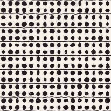 Elle çizilmiş stil etnik seamless modeli. Arka plan siyah ve beyaz soyut geometrik şekiller.