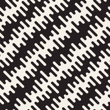 Vektör geometrik noktalar ile seamless modeli. Tek renkli rasgele hattı çizgileri. Yinelenen şık arka plan tasarım kontrast