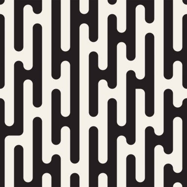 Vektör geometrik noktalar ile seamless modeli. Tek renkli rasgele hattı çizgileri. Yinelenen şık arka plan tasarım kontrast