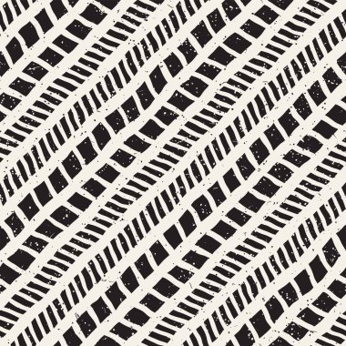El çizimi, pürüzsüz bir şekil. Siyah beyaz soyut geometrik döşeme arkaplanı. vektör biçiminde karalama çizgisi kafesi