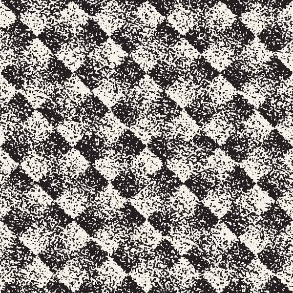 Resumen ruidoso texturizado formas geométricas fondo. Patrón vintage sin costura vectorial . — Archivo Imágenes Vectoriales