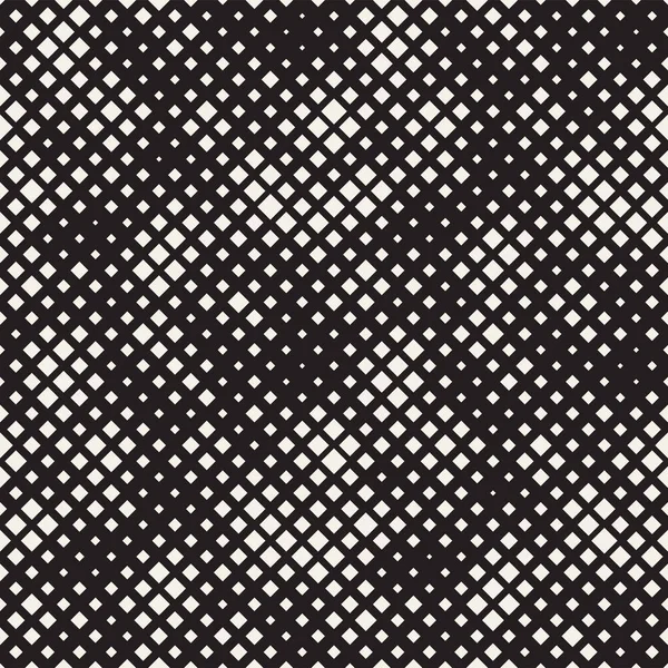 Modern Stylish Halftone Texture. Endless Abstract Background With Random Size Squares. Vector Seamless Squares Mosaic Pattern — Stock Vector