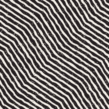 Elle çizilmiş stil seamless modeli. Soyut geometrik döşeme arka plan siyah ve beyaz. Vektör doodle hat kafes