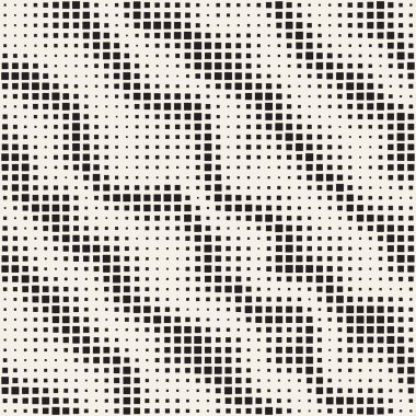 Modern şık noktalı resim doku. Rasgele boyutu kareler sonsuz arka plan. Mozaik desen vektör sorunsuz kareler