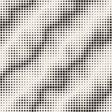 Modern şık noktalı resim doku. Rasgele boyutu kareler sonsuz arka plan. Mozaik desen vektör sorunsuz kareler