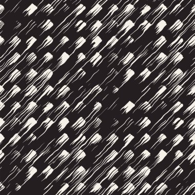 Vektör Dikişsiz desen fırça çizgileri ve vuruş. Siyah ve beyaz arka plan ile mürekkep satır öğeleri. El doku boyalı.