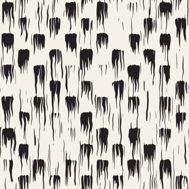 Vektör Dikişsiz desen fırça çizgileri ve vuruş. Siyah ve beyaz arka plan ile mürekkep satır öğeleri. El doku boyalı.