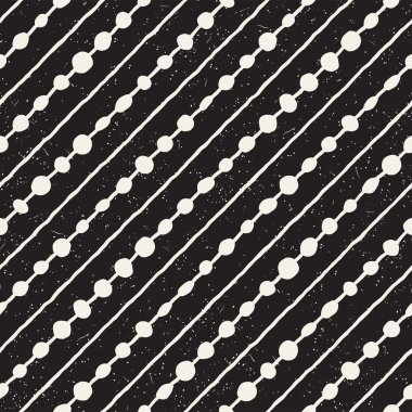 Elle çizilmiş stil etnik seamless modeli. Arka plan siyah ve beyaz soyut geometrik şekiller.