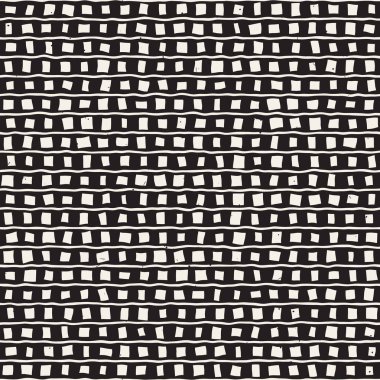 Elle çizilmiş stil etnik seamless modeli. Arka plan siyah ve beyaz soyut geometrik şekiller.