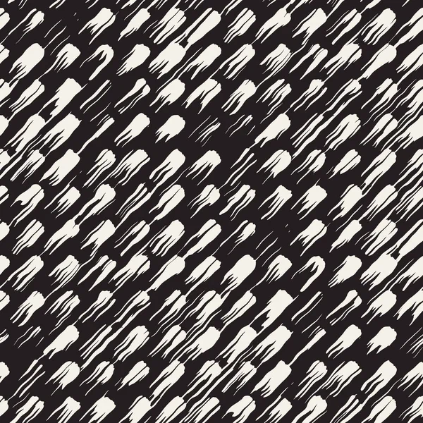 Vektör Dikişsiz desen fırça çizgileri ve vuruş. Siyah ve beyaz arka plan ile mürekkep satır öğeleri. El doku boyalı.