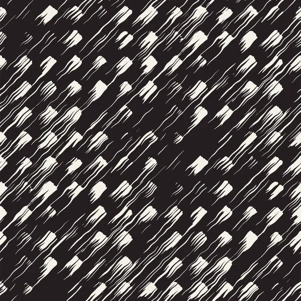 Vektör Dikişsiz desen fırça çizgileri ve vuruş. Siyah ve beyaz arka plan ile mürekkep satır öğeleri. El doku boyalı.
