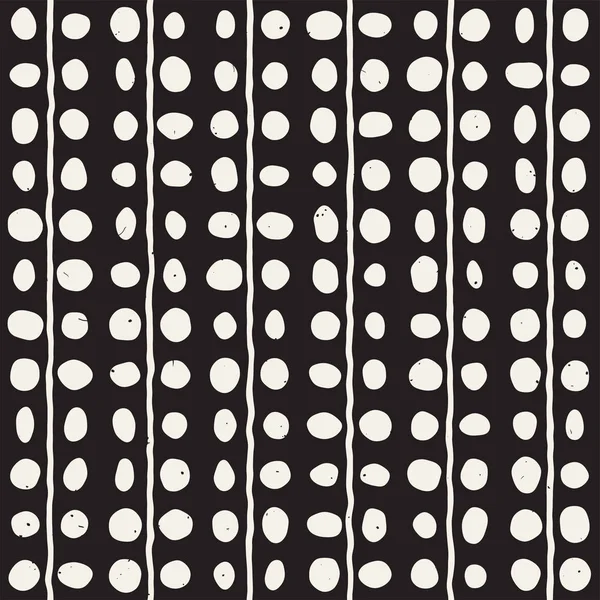 Elle çizilmiş stil etnik seamless modeli. Arka plan siyah ve beyaz soyut geometrik şekiller.