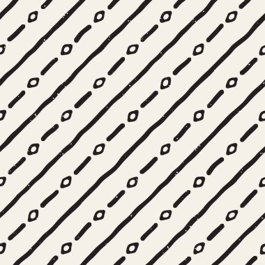 El çizimi, pürüzsüz bir şekil. Siyah beyaz soyut geometrik döşeme arkaplanı. vektör biçiminde karalama çizgisi kafesi