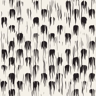Vektör Dikişsiz desen fırça çizgileri ve vuruş. Siyah ve beyaz arka plan ile mürekkep satır öğeleri. El doku boyalı.