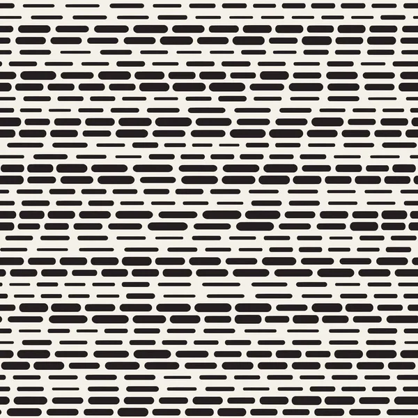 Patrón Líneas Redondeadas Irregulares Blancas Negras Fondo Moderno Abstracto Sin — Vector de stock