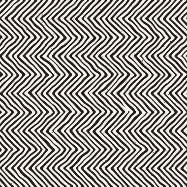 El çizimi, pürüzsüz bir şekil. Siyah beyaz soyut geometrik döşeme arkaplanı. vektör biçiminde karalama çizgisi kafesi