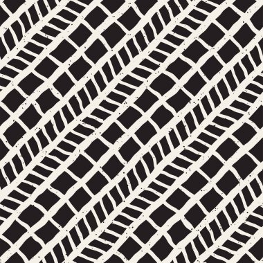 El çizimi, pürüzsüz bir şekil. Siyah beyaz soyut geometrik döşeme arkaplanı. vektör biçiminde karalama çizgisi kafesi