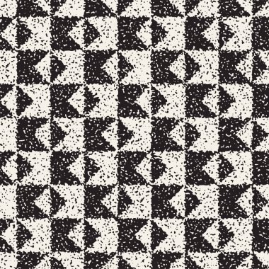 Gürültülü soyut geometrik şekiller arka plan dokulu. Vektör Dikişsiz vintage grungy desen.