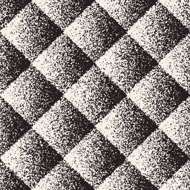 Gürültülü soyut geometrik şekiller arka plan dokulu. Vektör Dikişsiz vintage grungy desen.