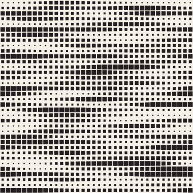 Modern şık noktalı resim doku. Rasgele boyutu kareler sonsuz arka plan. Vektör sorunsuz kaotik kareler mozaik desen