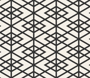 Vektör kesintisiz çizgiler desen. Modern şık üçgen şekiller doku. Geometrik fayans gelen çizgili öğe yinelenen