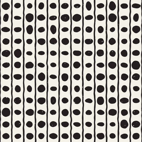 Elle çizilmiş stil etnik seamless modeli. Arka plan siyah ve beyaz soyut geometrik şekiller.