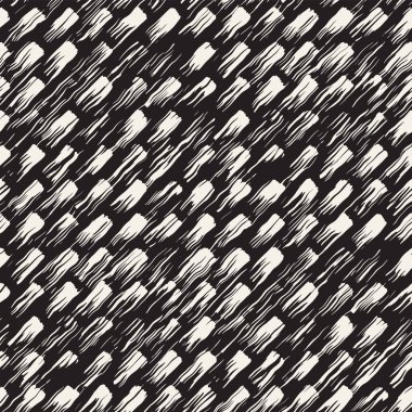 Vektör Dikişsiz desen fırça çizgileri ve vuruş. Siyah ve beyaz arka plan ile mürekkep satır öğeleri. El doku boyalı.