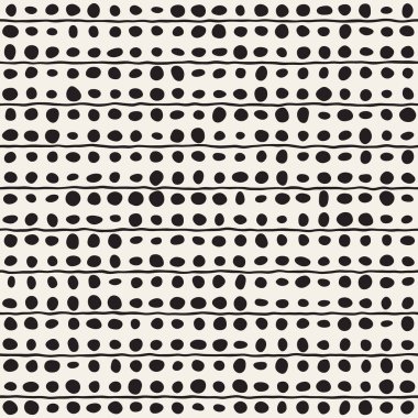 Elle çizilmiş stil etnik seamless modeli. Arka plan siyah ve beyaz soyut geometrik şekiller.