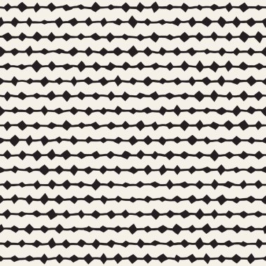 Elle çizilmiş stil etnik seamless modeli. Arka plan siyah ve beyaz soyut geometrik şekiller.