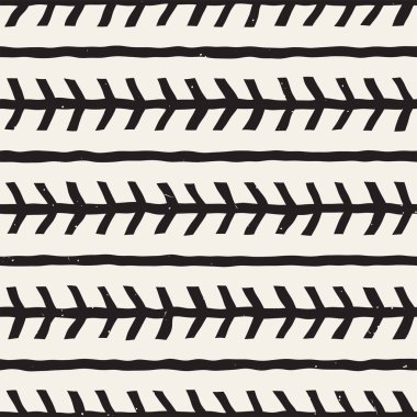 El çizimi, pürüzsüz bir şekil. Siyah beyaz soyut geometrik döşeme arkaplanı. vektör biçiminde karalama çizgisi kafesi