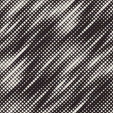 Modern şık noktalı resim doku. Rasgele boyutu kareler sonsuz arka plan. Vektör sorunsuz kaotik kareler mozaik desen