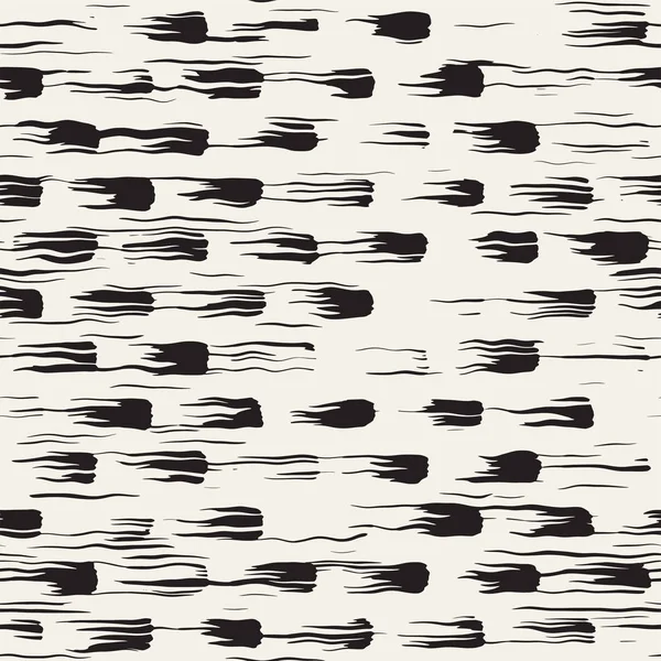 Vektör Dikişsiz desen fırça çizgileri ve vuruş. Siyah ve beyaz arka plan ile mürekkep satır öğeleri. El doku boyalı.
