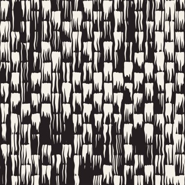 Vektör Dikişsiz desen fırça çizgileri ve vuruş. Siyah ve beyaz arka plan ile mürekkep satır öğeleri. El doku boyalı.