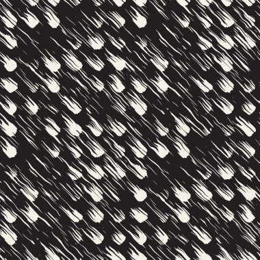 Vektör Dikişsiz desen fırça çizgileri ve vuruş. Siyah ve beyaz arka plan ile mürekkep satır öğeleri. El doku boyalı.