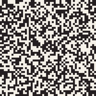 Düzensiz karışık şekiller. Geometrik arka plan tasarlamak. Vektör sorunsuz siyah ve beyaz kaotik desen.