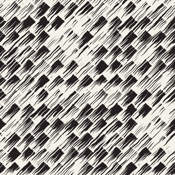 Vektör Dikişsiz desen fırça çizgileri ve vuruş. Siyah ve beyaz arka plan ile mürekkep satır öğeleri. El doku boyalı.