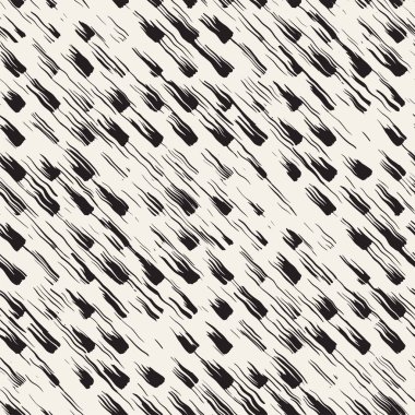Vektör Dikişsiz desen fırça çizgileri ve vuruş. Siyah ve beyaz arka plan ile mürekkep satır öğeleri. El doku boyalı.