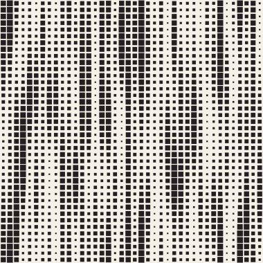 Modern şık noktalı resim doku. Rasgele boyutu kareler sonsuz arka plan. Vektör sorunsuz kaotik kareler mozaik desen