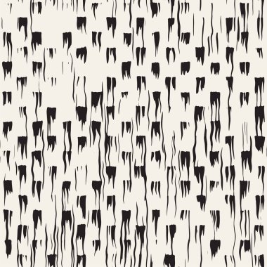 Vektör Dikişsiz desen fırça çizgileri ve vuruş. Siyah ve beyaz arka plan ile mürekkep satır öğeleri. El doku boyalı.