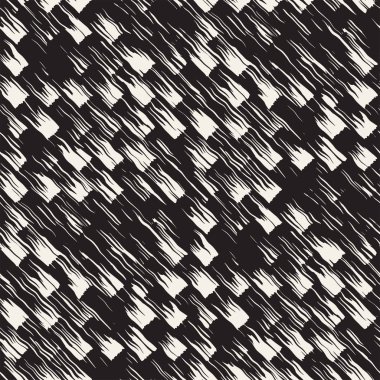 Vektör Dikişsiz desen fırça çizgileri ve vuruş. Siyah ve beyaz arka plan ile mürekkep satır öğeleri. El doku boyalı.