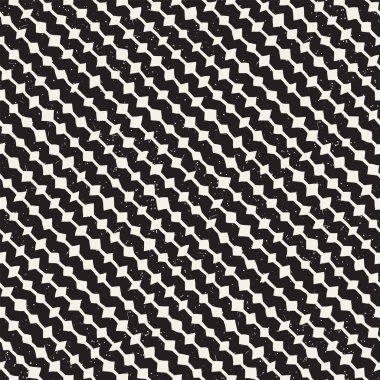 Elle çizilmiş stil etnik seamless modeli. Arka plan siyah ve beyaz soyut geometrik şekiller.