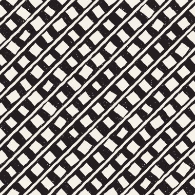 Elle çizilmiş stil etnik seamless modeli. Arka plan siyah ve beyaz soyut geometrik şekiller.