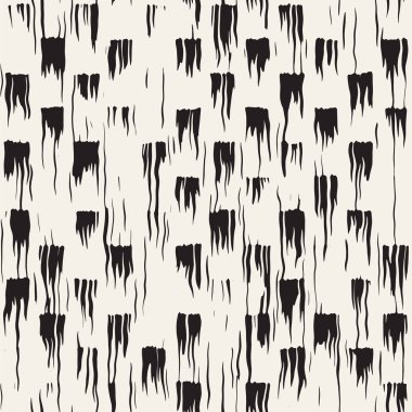 Vektör Dikişsiz desen fırça çizgileri ve vuruş. Siyah ve beyaz arka plan ile mürekkep satır öğeleri. El doku boyalı.