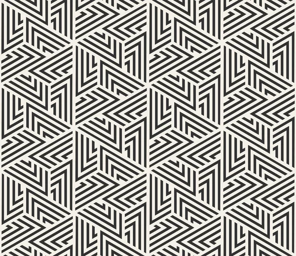 Vektor Nahtlose Linien Muster Moderne Stilvolle Dreiecksformen Textur Wiederholung Geometrischer — Stockvektor