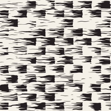 Vektör Dikişsiz desen fırça çizgileri ve vuruş. Siyah ve beyaz arka plan ile mürekkep satır öğeleri. El doku boyalı.