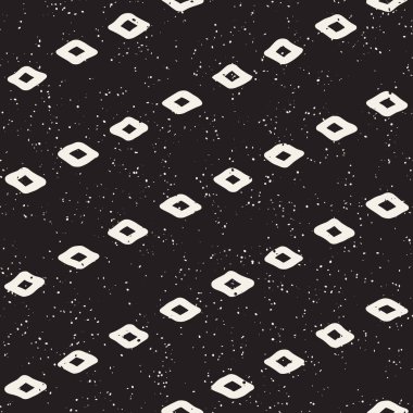 El ile Seamless Modeli hatları çizilmiş. Arka plan serbest fırça darbeleriyle. Siyah ve beyaz doku. Kağıt ambalaj için süsleme.