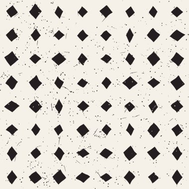 Elle çizilmiş stil soyut seamless modeli siyah beyaz. Retro serbest çentikli çizgiler doku.