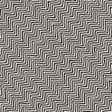 El çizimi, pürüzsüz bir şekil. Siyah beyaz soyut geometrik döşeme arkaplanı. vektör biçiminde karalama çizgisi kafesi